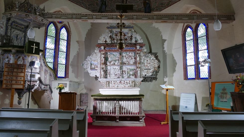 Dorfkirche Dorf Mecklenburg von Innen, © Tourismusverein Schweriner Seenland, Brigitte Bullerjahn