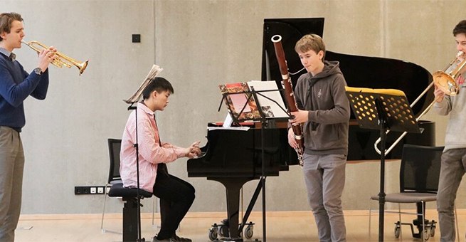 junge Talente beim Kammerkurs, © Landesmusikrat Schleswig-Holstein e.V.