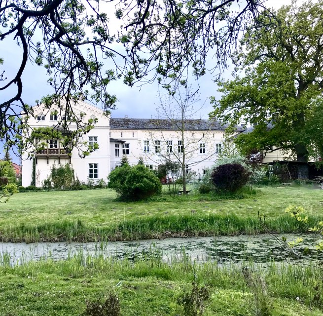 Blick vom Park auf das Herrenhaus, © Herrenhaus Roggow