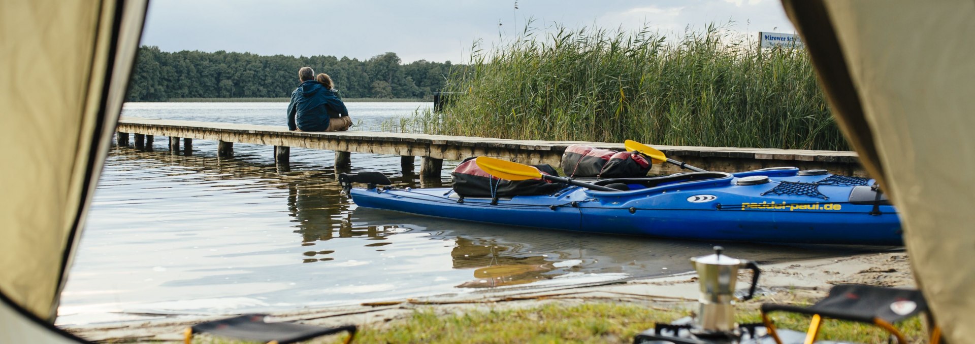 Eine Verschnaufpause nach einem Tag auf dem Wasser lässt sich am Besten auf einem der vielen  Wasserwanderrastplätze verbringen, © TMV/Roth