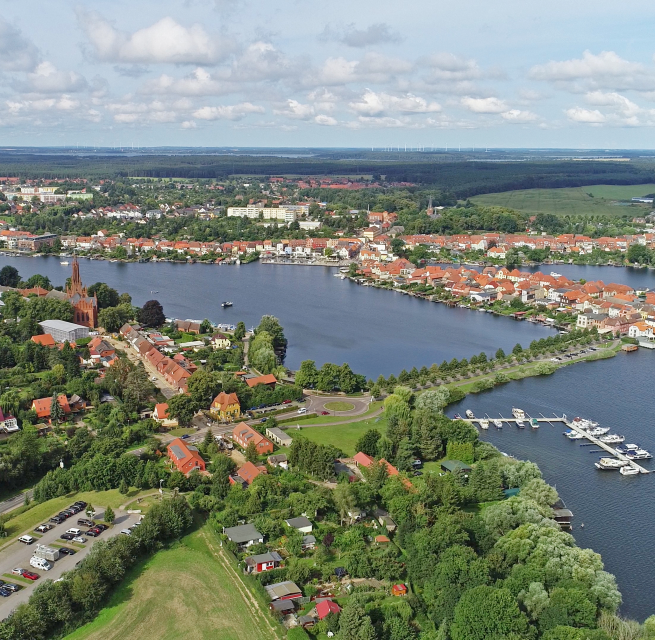 Wunderschöner Blick über Malchow, © TMV/Gohlke