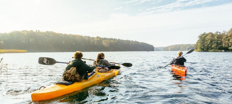 Mit dem Kanu der Natur ganz nah sein in der Mecklenburgischen Seenplatte, © TMV/Roth