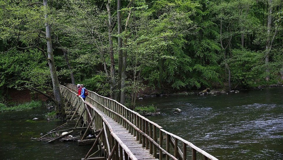 Holzbrücke über die Warnow, © TMV/outdoor-visions.com