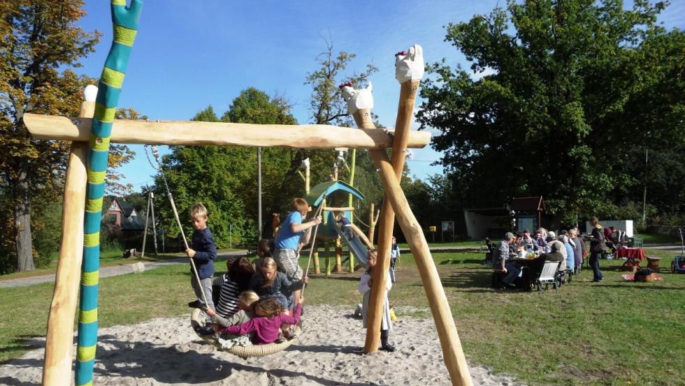 Der Spielplatz wartet auf die kleinen Gäste, © Ostsee-Bauernhof-Hocke