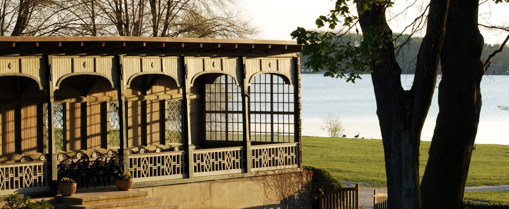 Kurhausgarten mit Gartenpavillon, © Andreas Duerst