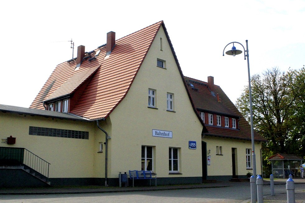 Außenansicht des Bahnhofs, © Sabrina Wittkopf-Schade