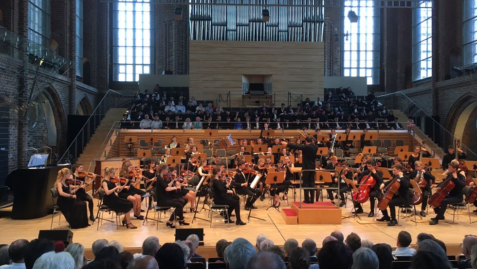 Konzertsaal mit Orgel in der Konzertkirche Neubrandenburg, © Stadt Neubrandenburg