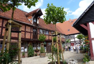 Führungen auf historischen Innenhöfe in Loitz, © Karin Heymann