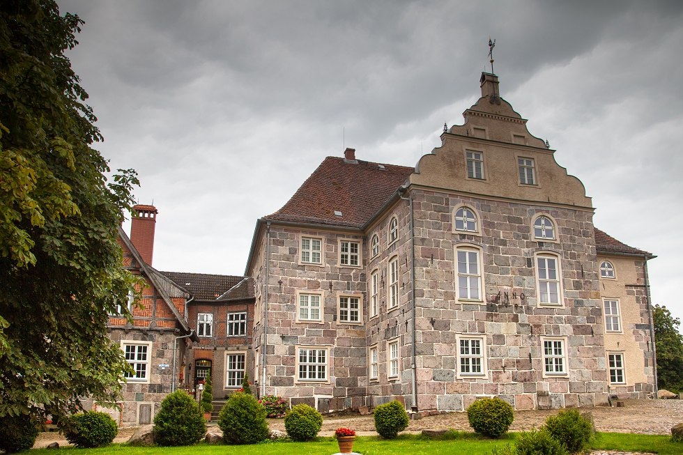 Blick auf die Burg Trechow, © Frank Burger