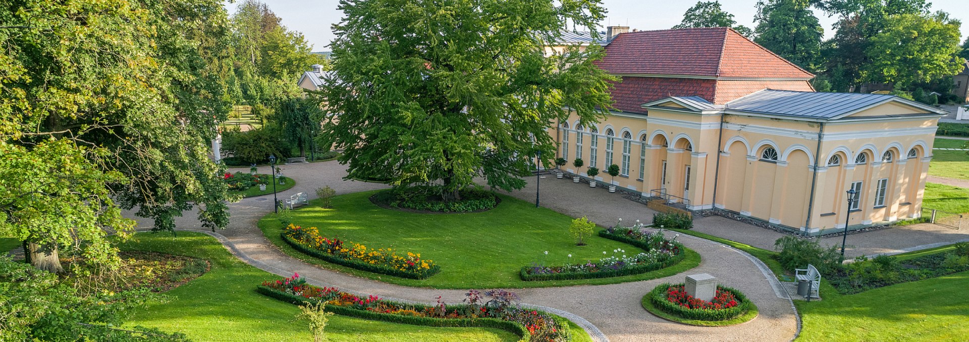 Schlossgarten mit Orangerie in Neustrelitz, © SSGK MV / Funkhaus Creative