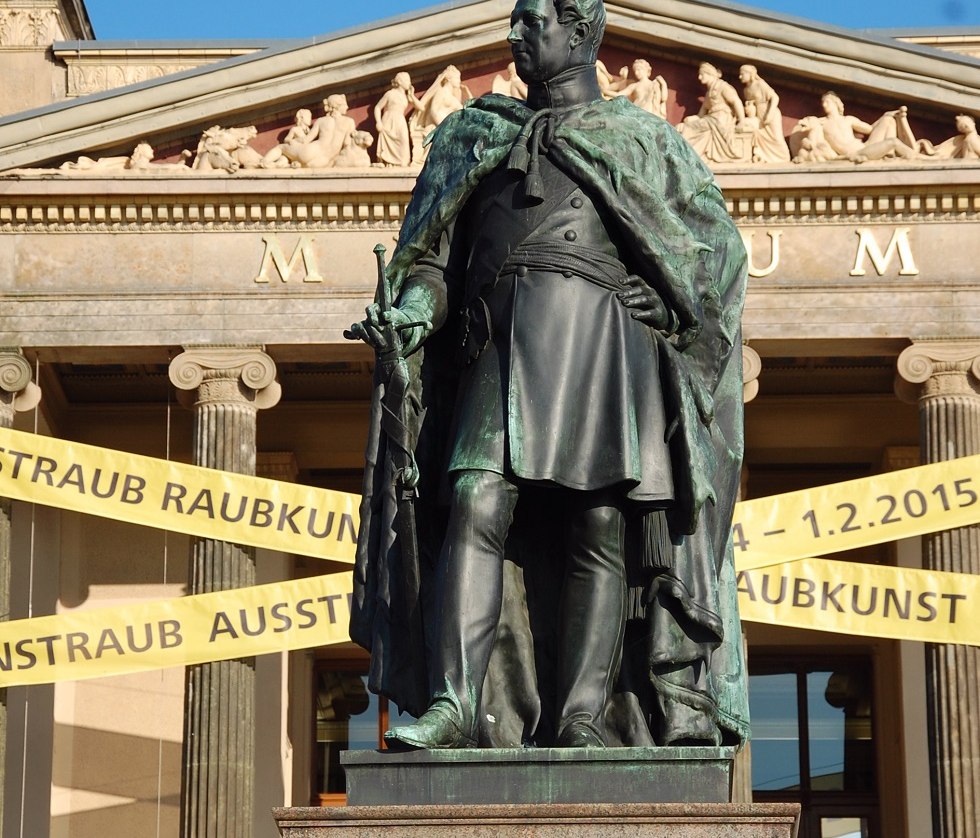 Seit 2011 steht das Paul-Friedrich-Denkmal wieder an seinem ursprünglichen Platz auf dem Alten Garten., © Gabriele Skorupski