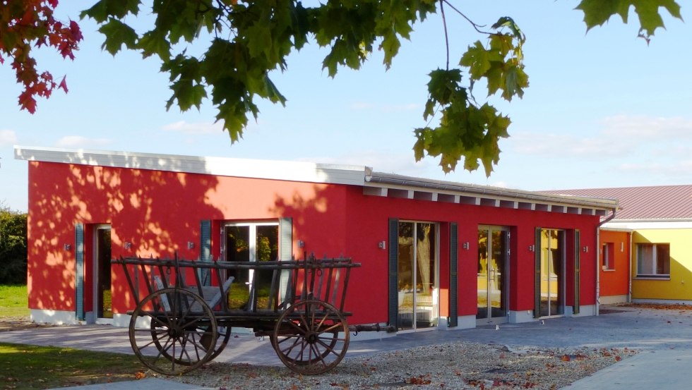 Der stillvoll gestalteten Hofladen mit Café in der Windmühlenstadt Woldegk, © Bauernhof am Mühlenblick/GWW