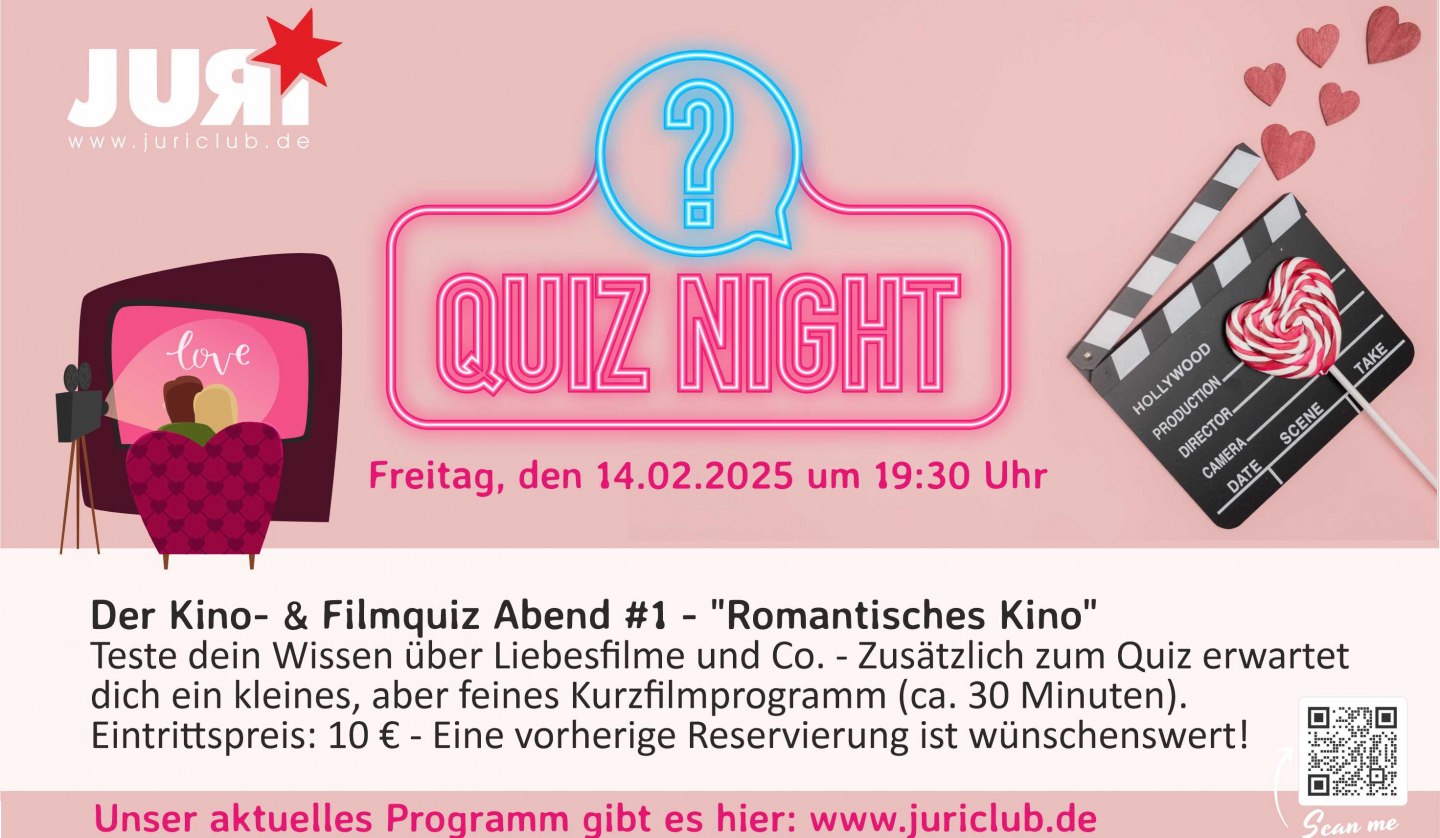 Der Kino- & Filmquiz Abend, © JURI e.V. Gemeindetreff & Clubkino