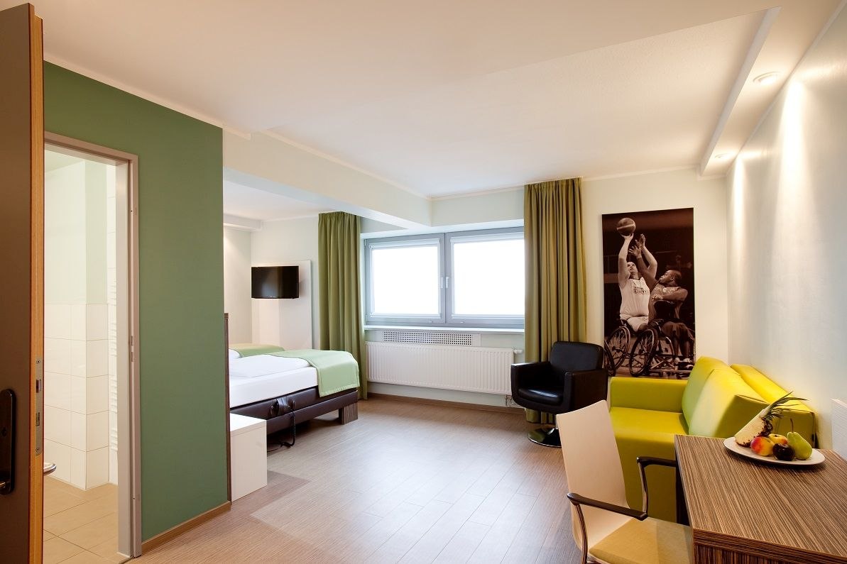 Barrierefreies Zimmer im Hotel Sportforum, © Hotel Sportforum