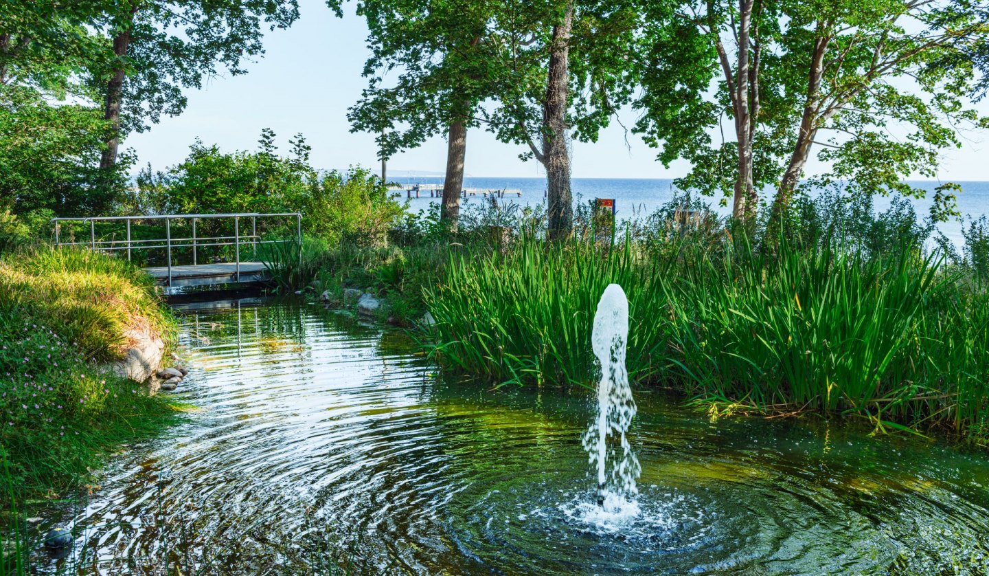 Der Kneippgarten im Ostseebad Göhren ist eine Oase der Ruhe., © TMV/Tiemann