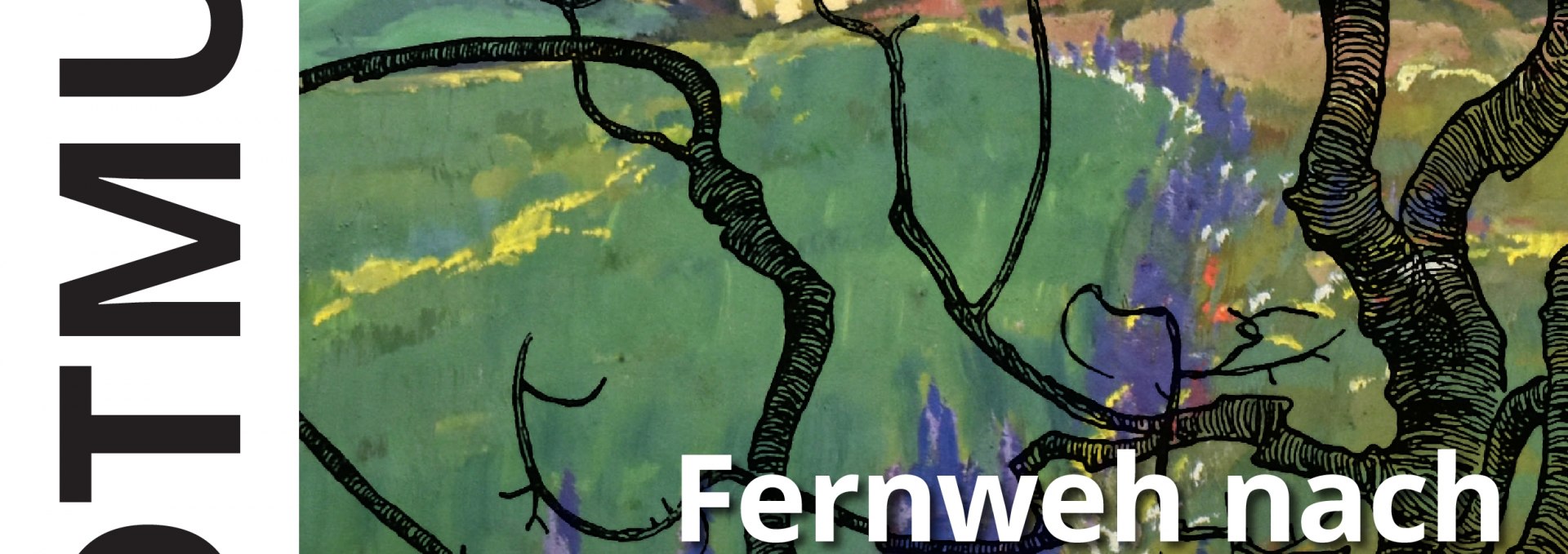 Plakat Sonderausstellung "Fernweh nach Rügen und Vilm", © Stadtmuseum Bergen auf Rügen/Stadt Bergen auf Rügen