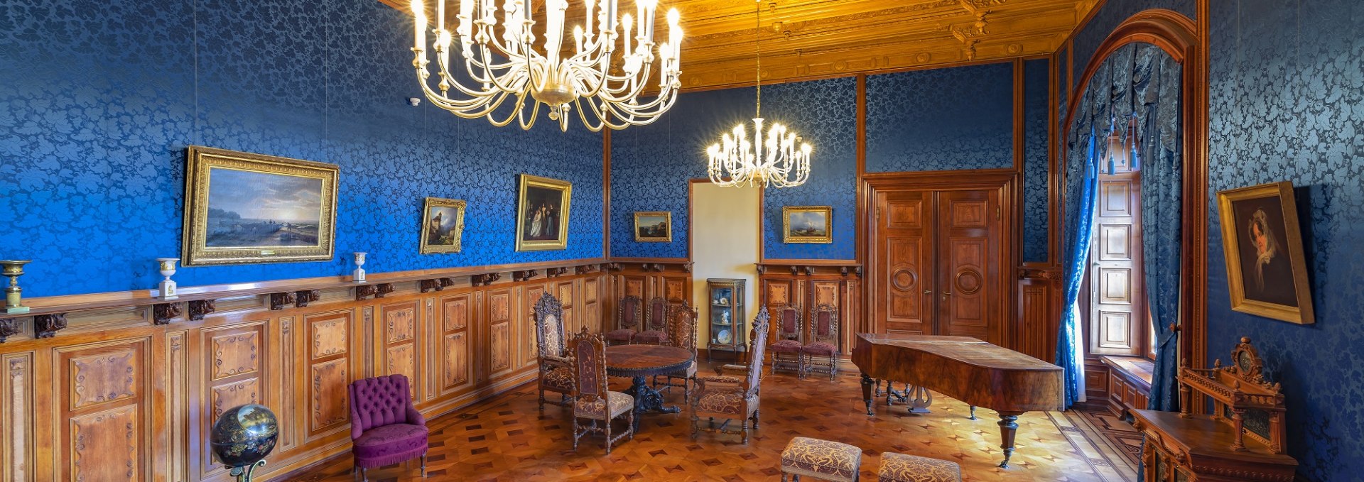 Wohnzimmer im Schweriner Schloss, © Timm Allrich  ©Staatliche Schlösser Gärten und Kunstsammlungen M-V