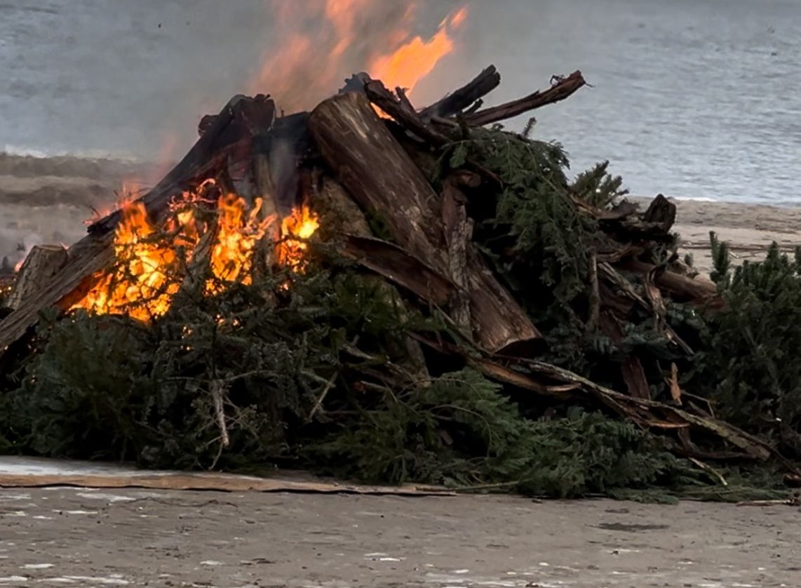 Weihnachtsbaum verbrennen, © Tourismusbetrieb Mönkebude