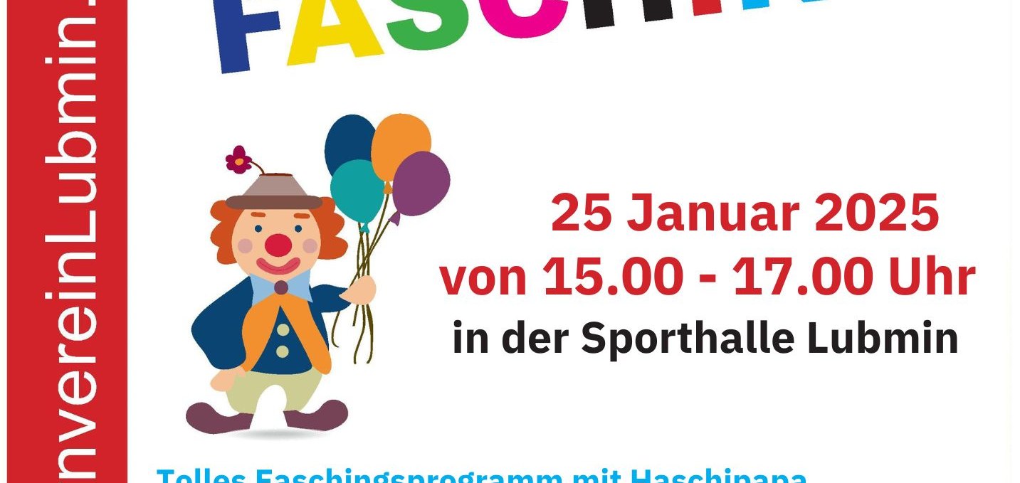 Plakat_Fasching_2025 Neu_ElternvereinLubmin.pdf, © Fasching