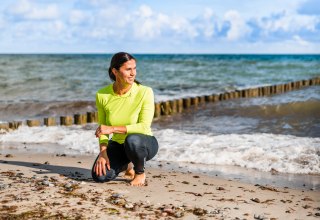 Sport am Strand mit Personal Trainer Anita Heß, © TMV/Tiemann