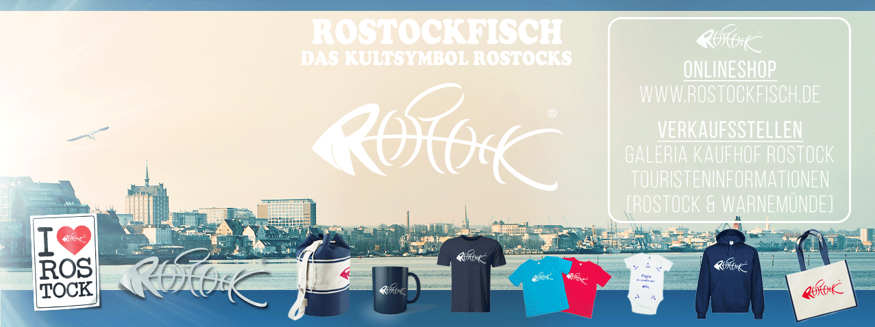 Der Rostockfisch... ?? ...fällt auf, ist einprägsam und witzig – so hat er im Sturm die Herzen der Rostocker und aller die Rostock lieben erobert., © www.rostockfisch.de