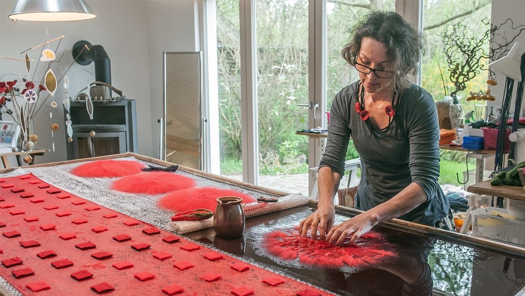 Claudia Stark bei der Arbeit, © MV Foto e.V. Fotografin: Anke Berger