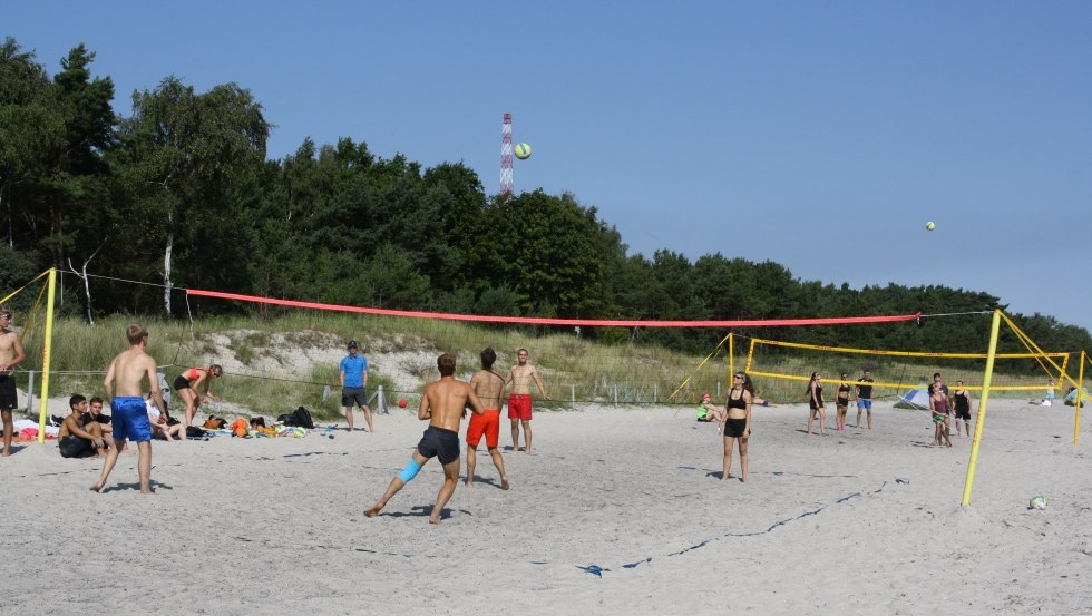 Freizeitaktivitäten am Ostseestrand, © Jugenddorf Wittow GmbH