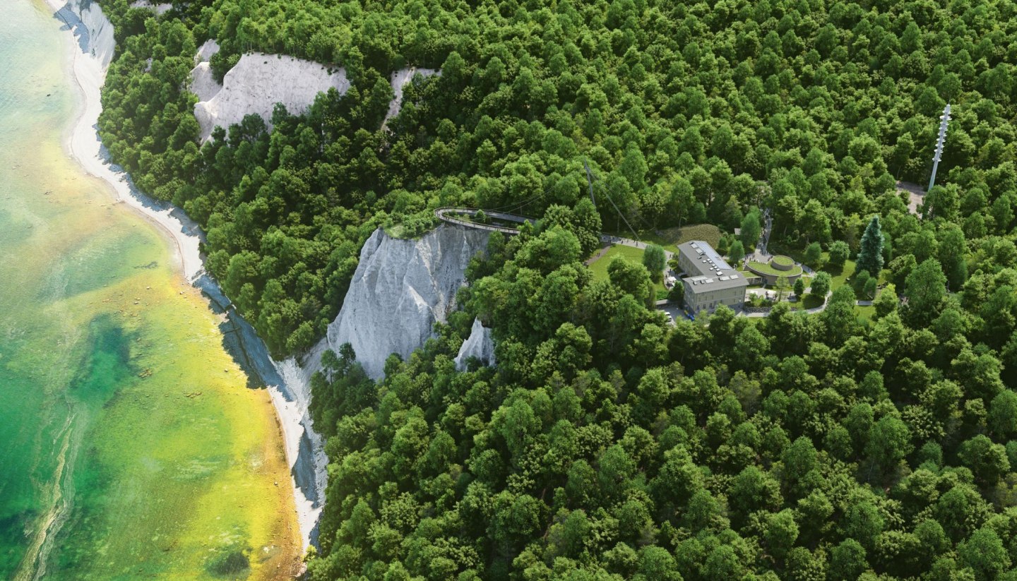 Nachhaltiges Naturerlebnis im Nationalpark-Zentrum KÖNIGSSTUHL. Voraussichtlich ab 2022 mit schwebender und barrierefreier Plattform., © NZK-DOMUSImages/A.Rudolph