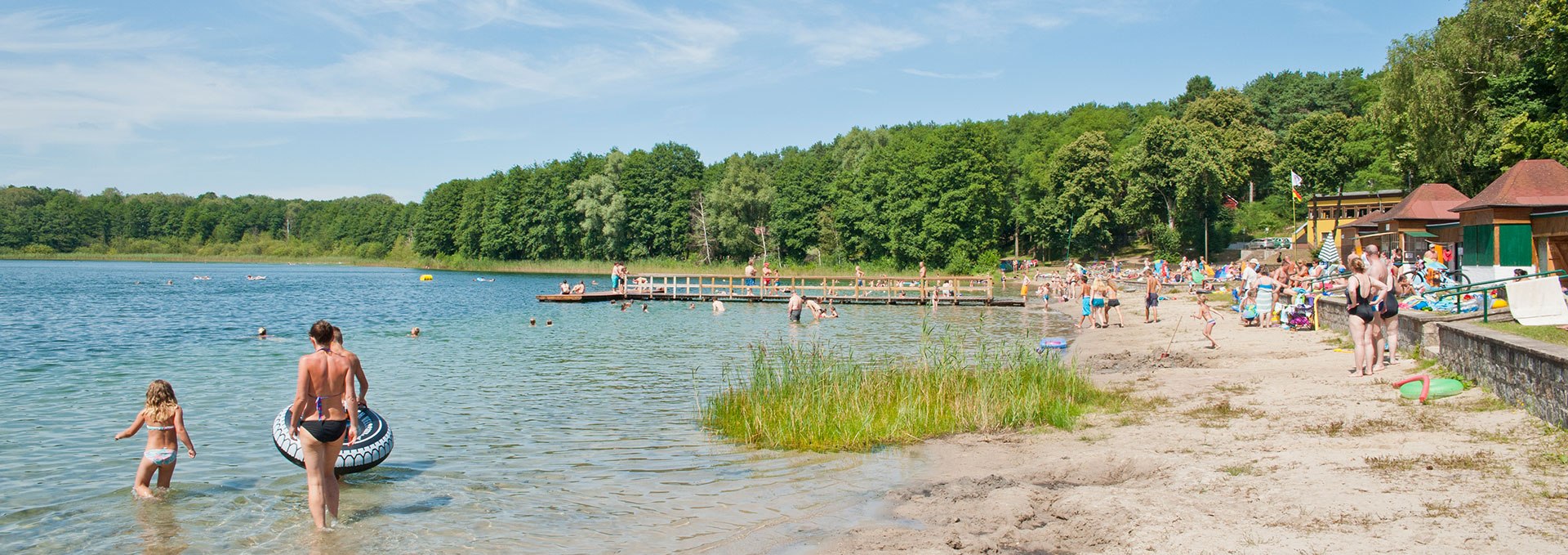 Badestrand Weißer See bei Wesenberg, © Christin Drühl