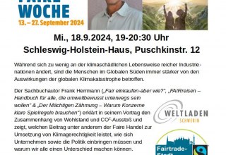 © Eine Veranstaltung der Fairtrade-Stadt Schwerin und der Aktionsgruppe Eine Welt e.V. Schwerin/Weltladen Schwerin