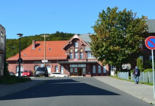 Bahnhofsgebäude in Sassnitz, © Tourismuszentrale Rügen