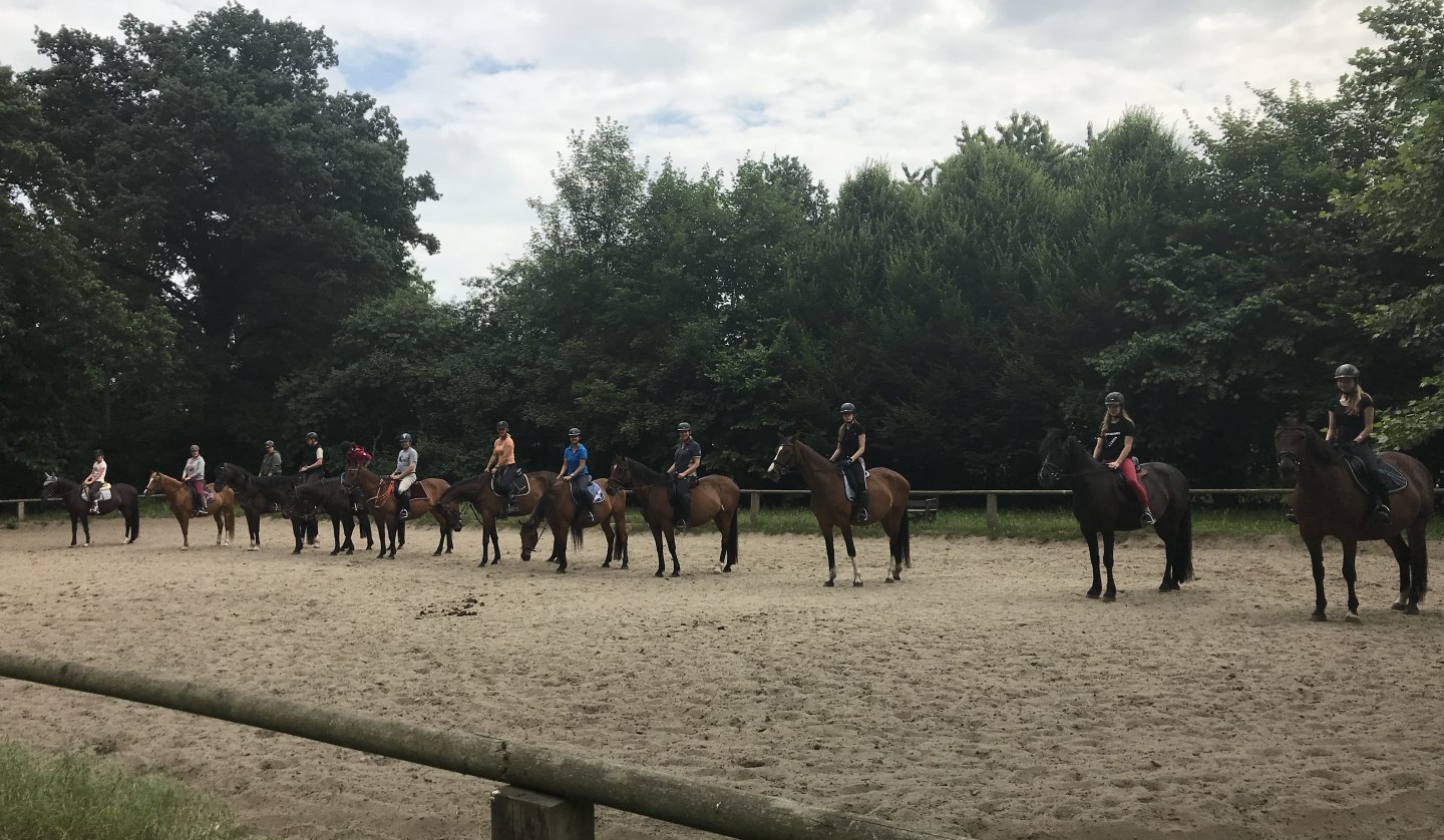 Formation bilden vor dem großen Ausritt nach Bömitz, © Karoline Görs