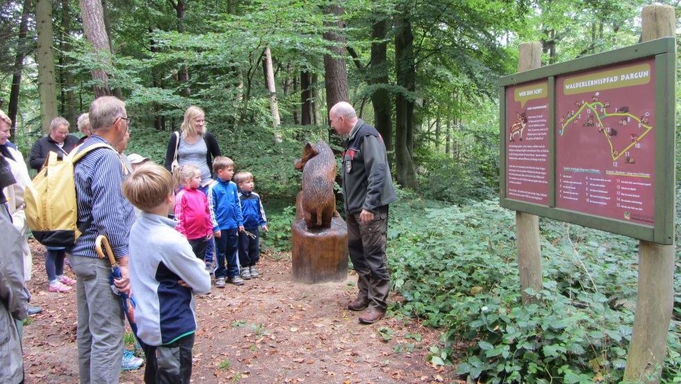 Auf dem Walderlebnispfad Dargun gehen Familien auf Spurensuche, © Stadtinformation Dargun