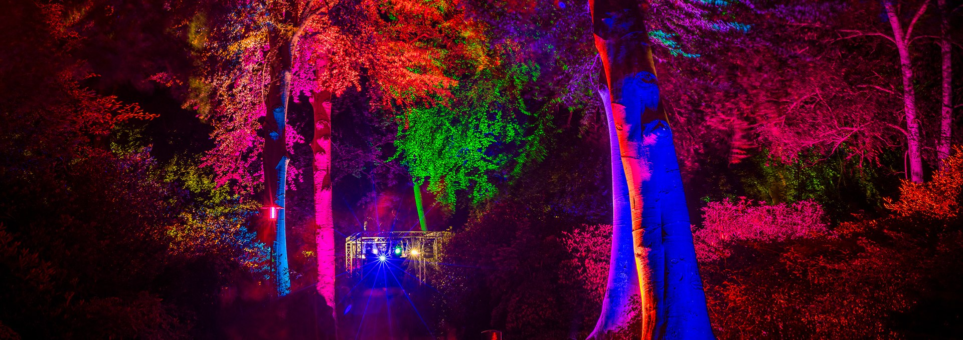 »Nachts im Park« — ein entspanntes Lichtkunst-Event, © André Pristaff / Tourismus- und Kur GmbH Graal-Müritz