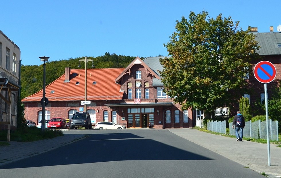 Bahnhofsgebäude in Sassnitz, © Tourismuszentrale Rügen