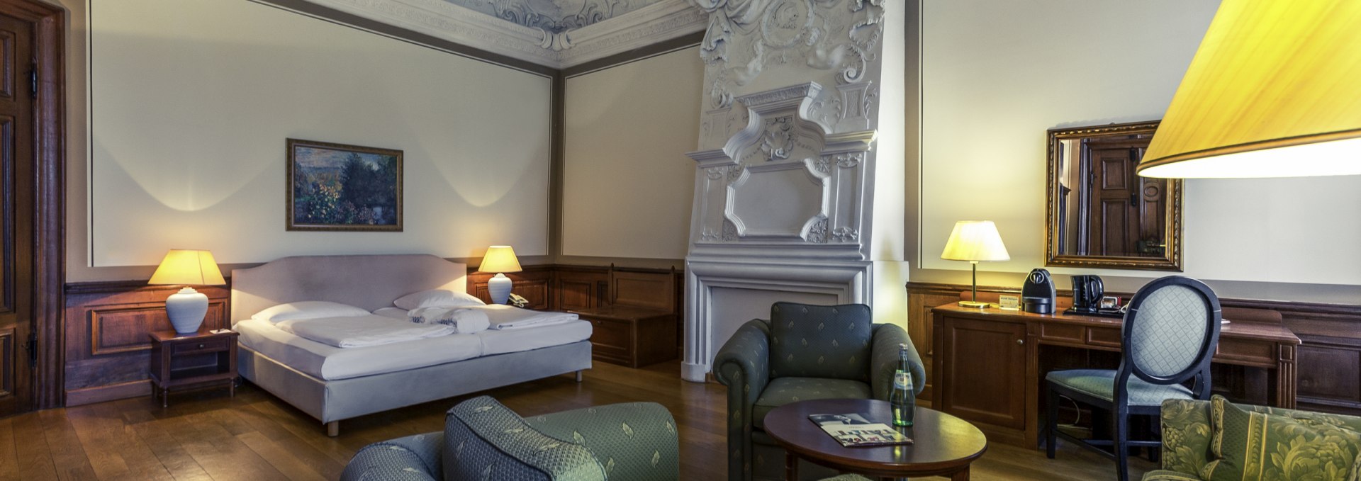 Suite im Hotel Schloss Neustadt-Glewe, © Hotel Schloss Neustadt-Glewe