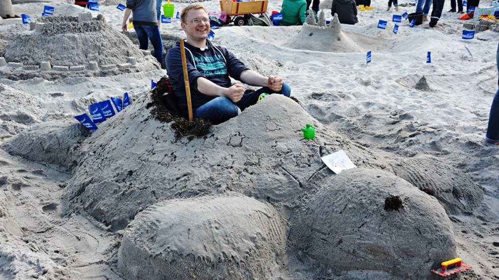 Fahrbare Schildkröte - Sandburgenwettbewerb in Boltenhagen, © Kurverwaltung Ostseebad Boltenhagen