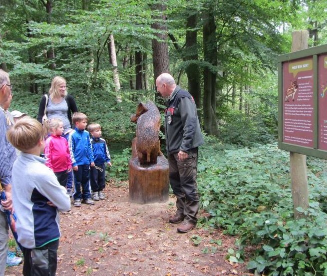 Auf dem Walderlebnispfad Dargun gehen Familien auf Spurensuche, © Stadtinformation Dargun