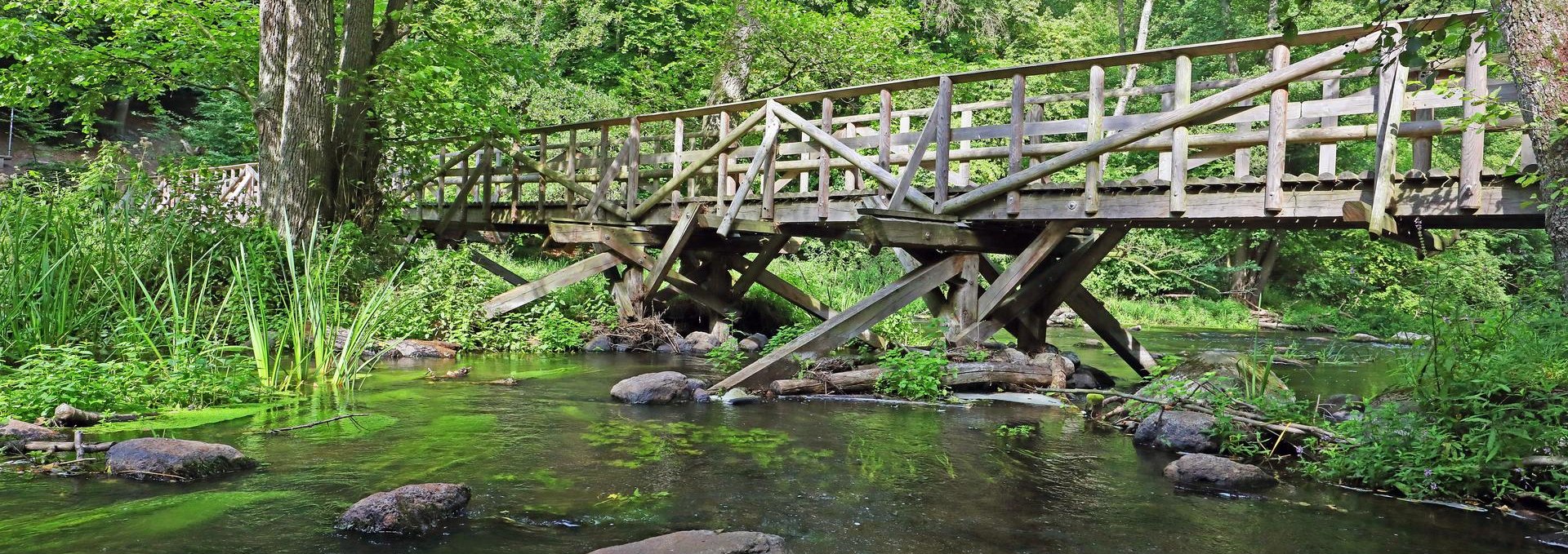 Warnow-Holzbrücke bei Groß Görnow, © TMV/Gohlke