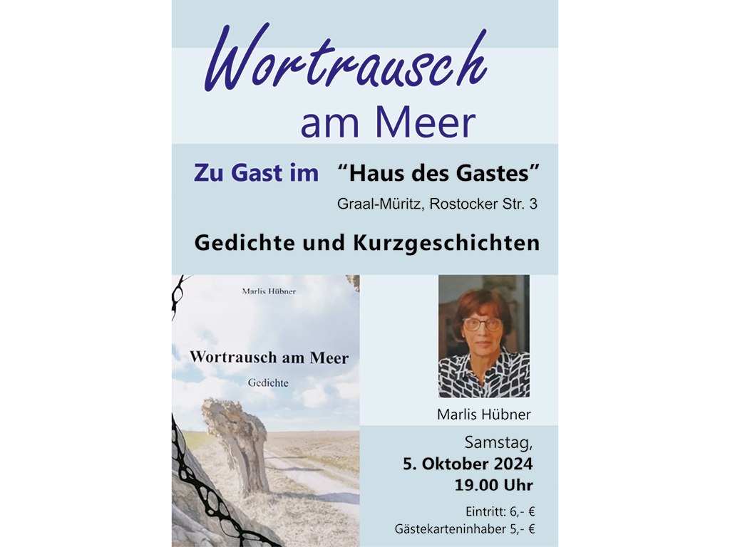 Wortrausch am Meer, © Marlies Hübner (bereitgestellt)