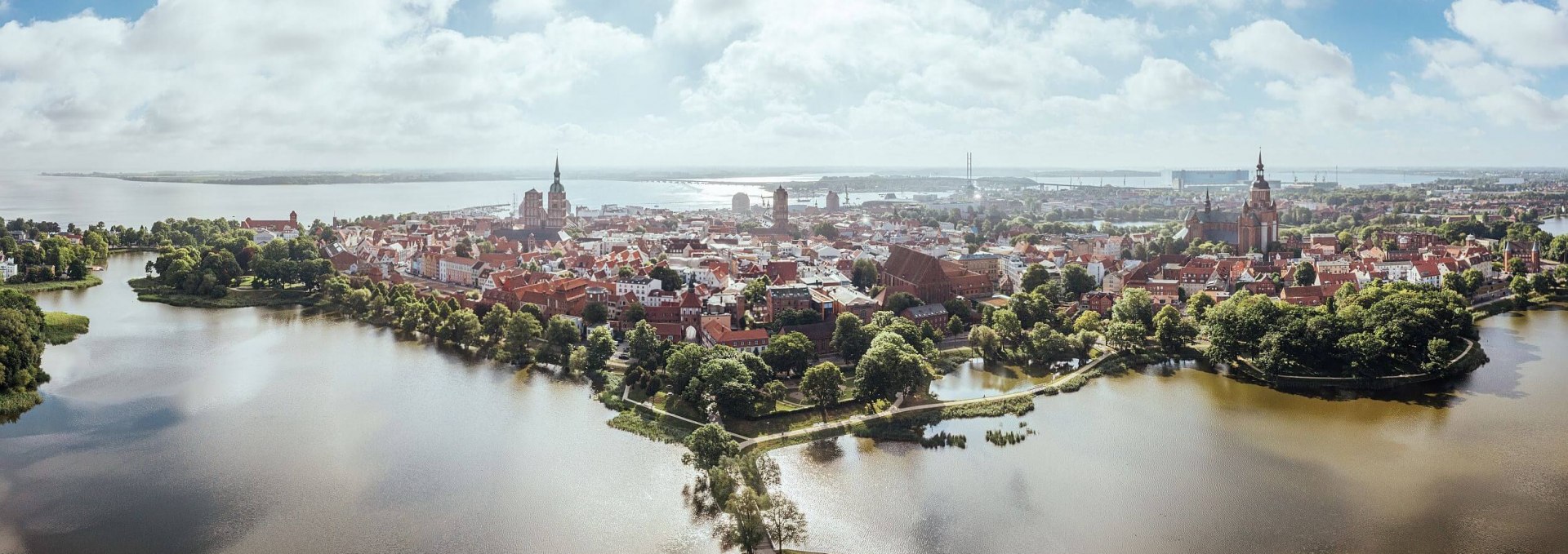 Blick auf die Altstadt der Hansestadt Stralsund, © TMV/Gänsicke