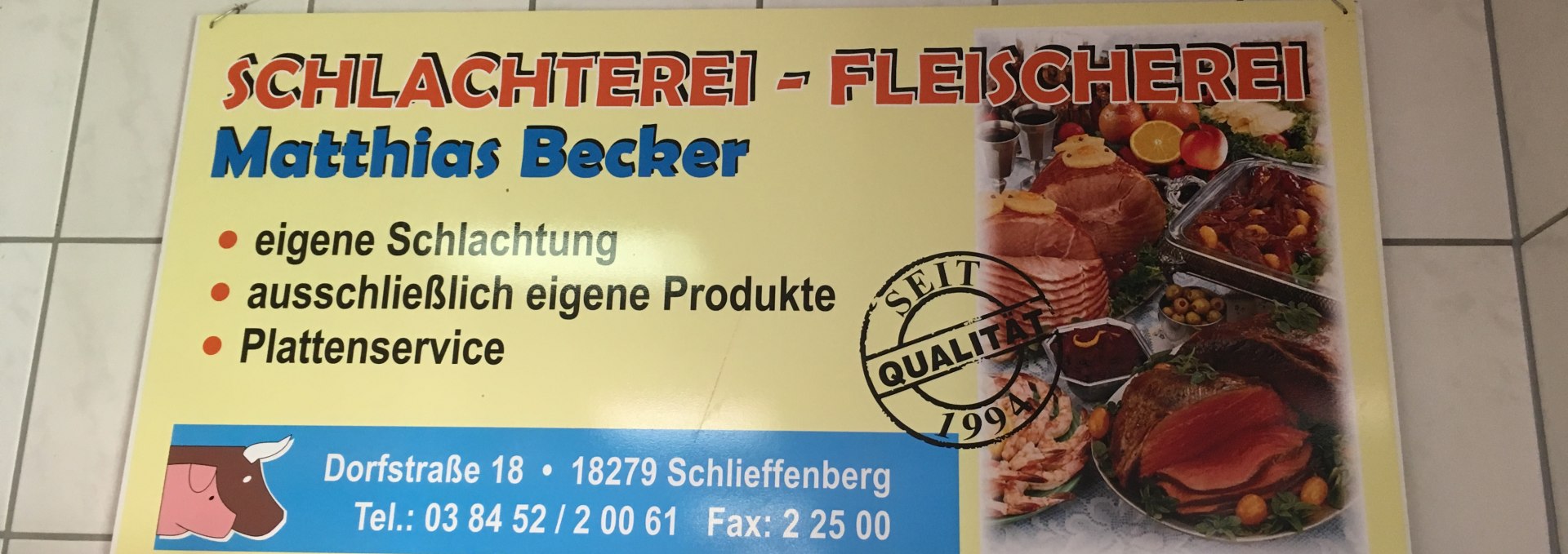 Schlachterei, Fleischerei und Plattenservice, © MPL