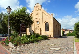 Außenansicht der Synagoge, © Frank Eilrich