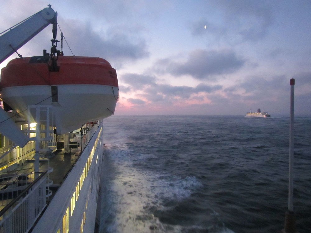 Begegnung der Scandlines Fähren Prins Joachim und Kronprins Frederik auf See, © Scandlines