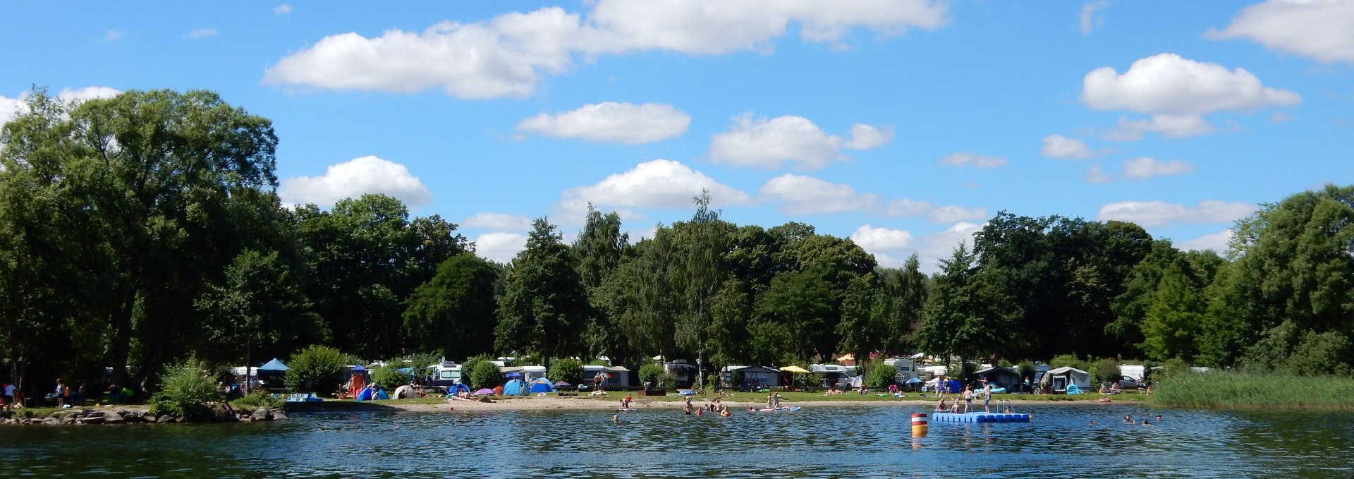 Plauer See, Badestelle Campingplatz Zuruf, © M.Höppner