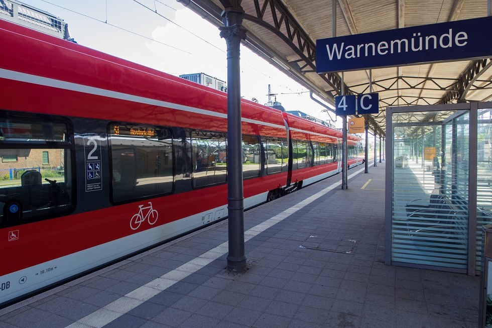 Ein Bahnsteig des Bahnhofes, © Frank Burger