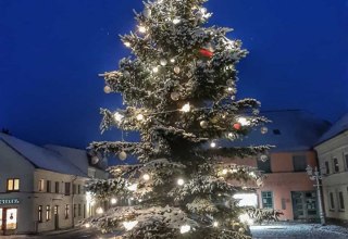 Weihnachtsbaum auf dem Marktplatz, © Gabriele Riech