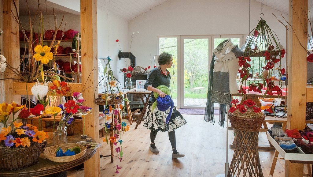 Blick ins Atelier von Claudia Stark in Basthorst, © MV Foto e.V. Fotografin: Anke Berger