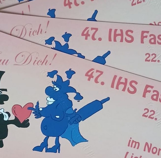 Karte 47. IHS Fasching, © Faschingsclub der IHS Die Macher e.V.