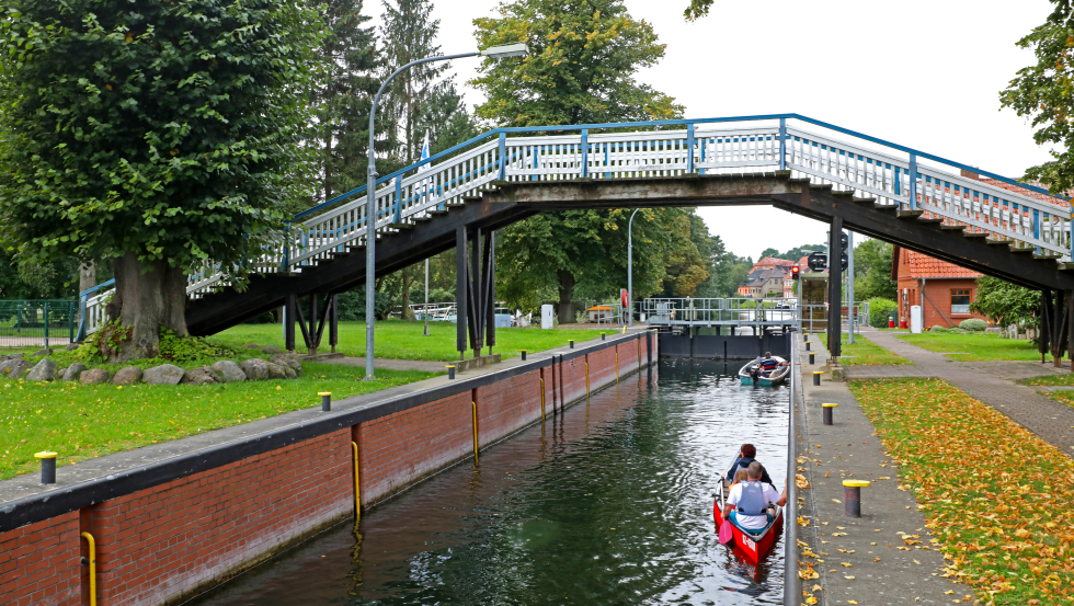 Eldeschleuse mit der Hühnerleiter, © TMV/Gohlke